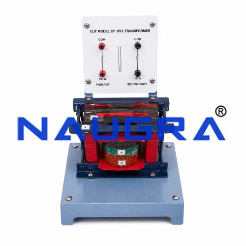 Electrical Single Phase Transformer Cut Section