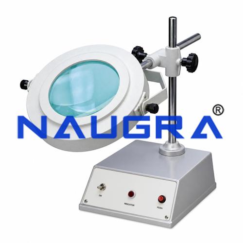 Illuminated Magnifier for School Science Lab
