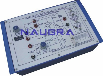 Fiber Optic Trainer Kit for Numerical Aperture and Fiber Loss Measurement for Electrical Labs for Vocational Training and Didactic Labs