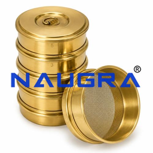 Brass Frame sieves 20cm Dia For Testing Lab for Soil Testing Lab