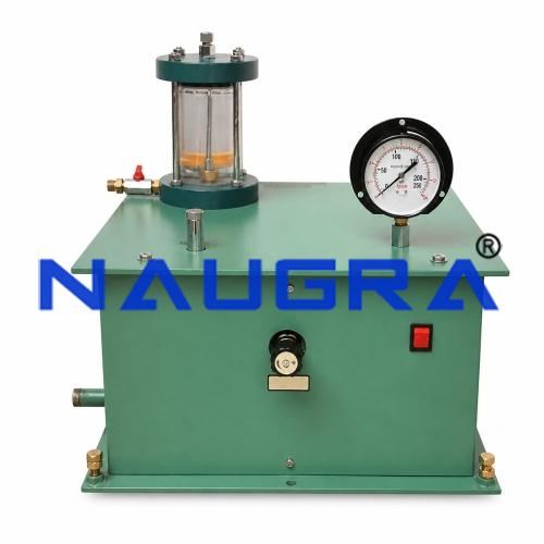 Dead Weight Type Oil & Water Constant Pressure System For Testing Lab for Soil Testing Lab