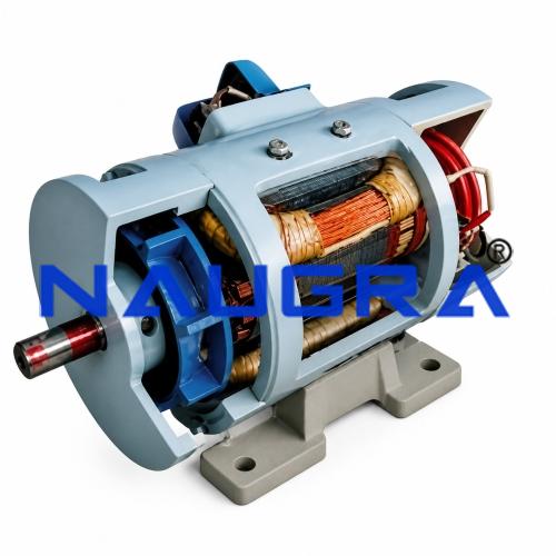 Electrical DC Motor Cut Section