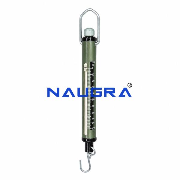 Spring Balance Tubular Metric for Physics Lab